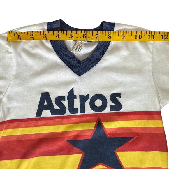 VTG Huston Astros Youth T-Shirt Garan INC I Large 6-7 - Picture 9 of 9